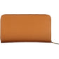 Elegant Brown Polyurethane Wallet with RFID Lock