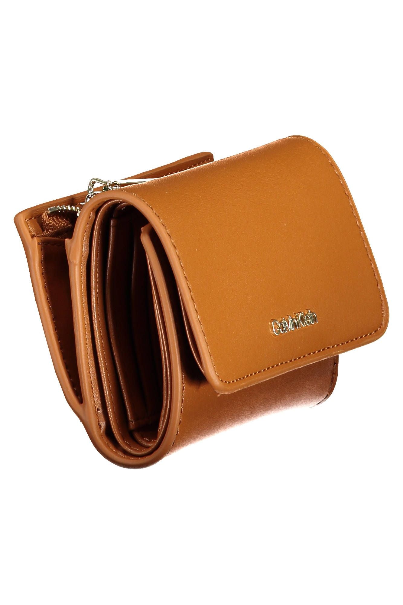 Elegant Brown Wallet with RFID Lock and Coin Pocket