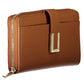 Chic Brown Polyester Wallet with Multiple Compartments