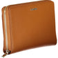 Elegant Brown Polyurethane Wallet with RFID Lock