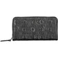 Chic Black Polyethylene Zip Wallet