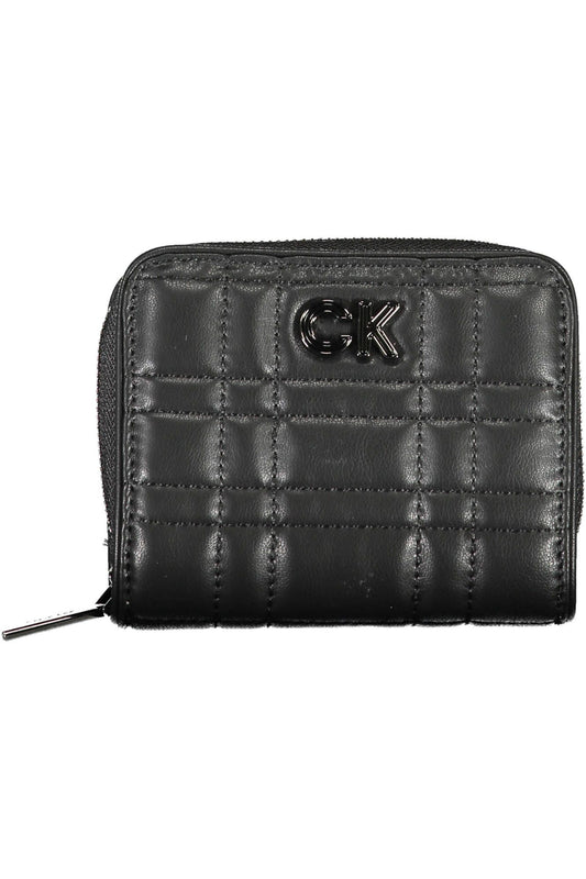 Sleek RFID-Blocking Zip Wallet in Classic Black