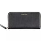 Sleek Black Polyethylene Zip Wallet