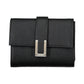 Elegant Snap Closure Wallet with Contrasting Details
