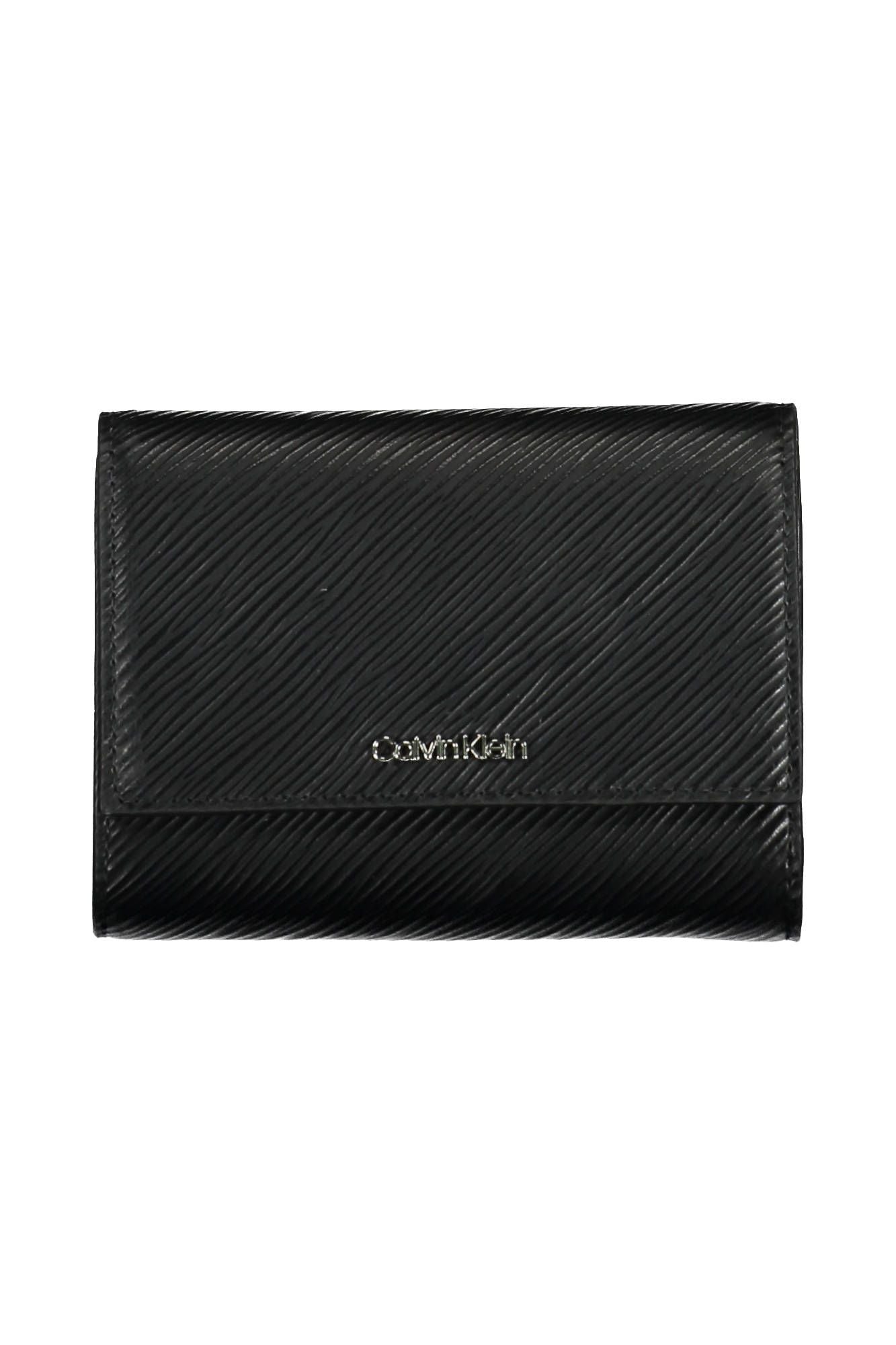 Elegant Black Polyurethane Wallet with RFID Blocker