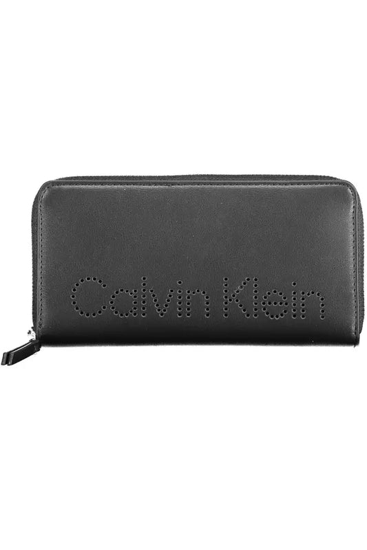 Elegant Black Wallet with RFID Block & Coin Purse