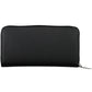 Elegant Black Polyester Wallet with Contrasting Details