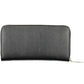 Sleek Black Polyurethane Wallet with Logo