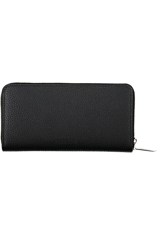 Elegant Black Five-Compartment Wallet