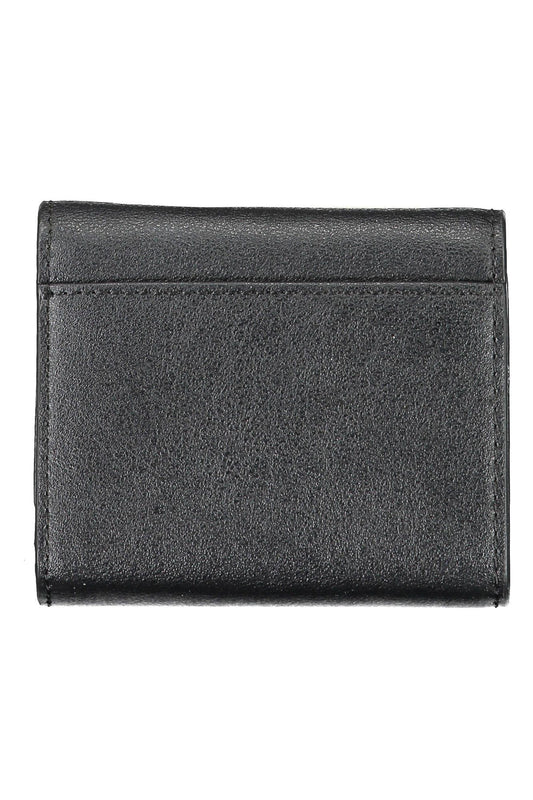 Elegant Black Polyester Wallet with RFID Lock