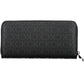 Elegant Black Polyester Wallet with Coin Purse