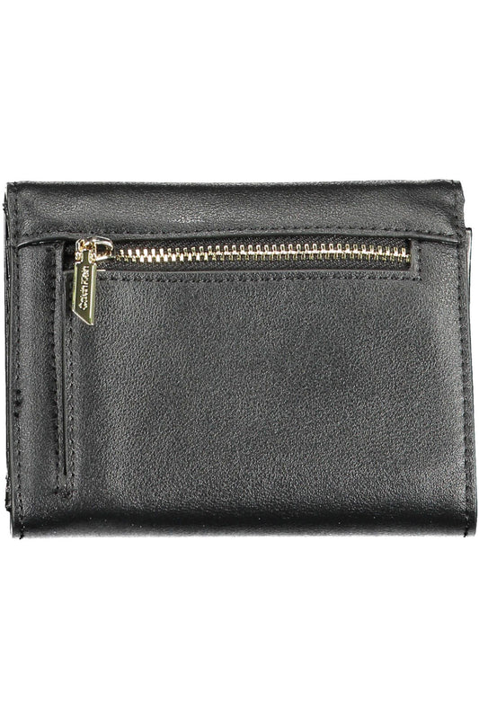 Elegant Black Polyester Wallet