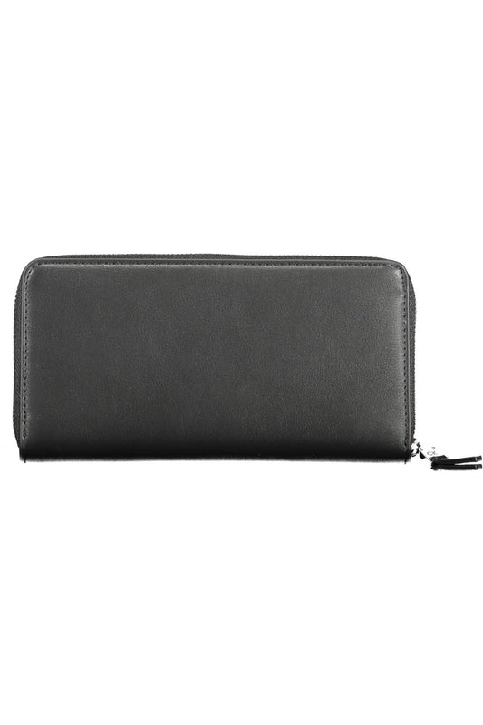 Sleek RFID-Safe Black Polyurethane Wallet