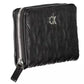 Chic Black Polyethylene Zip Wallet
