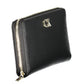 Sleek Black Polyurethane Wallet with Logo