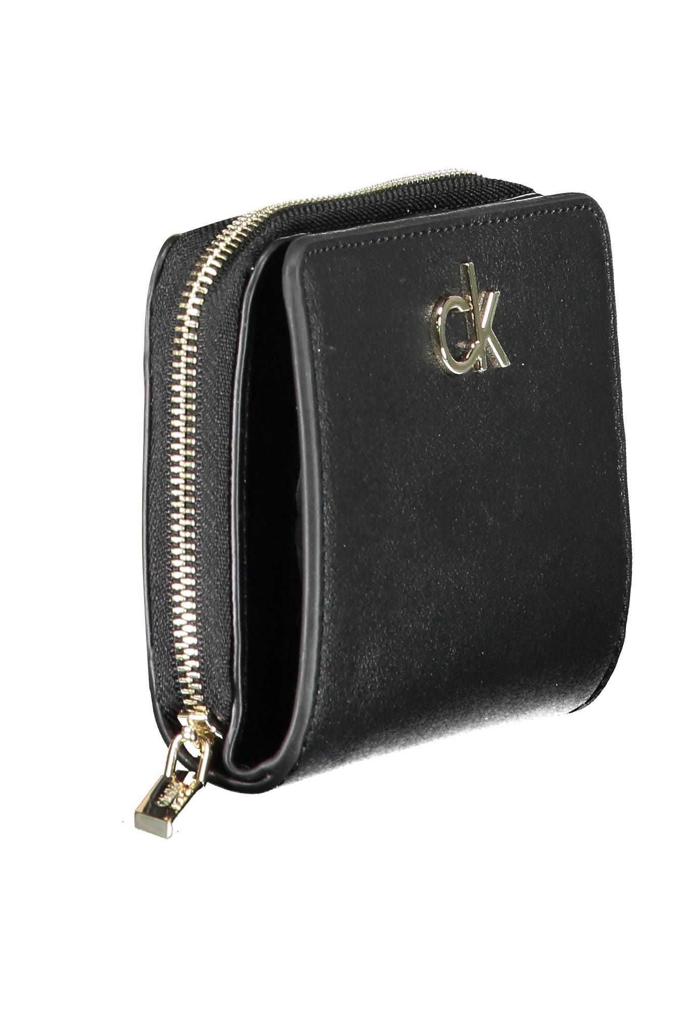 Elegant Black Polyester Wallet with RFID Lock