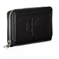 Elegant Black Polyethylene Wallet with Coin Purse