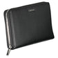 Elegant Dual Compartment Black Wallet