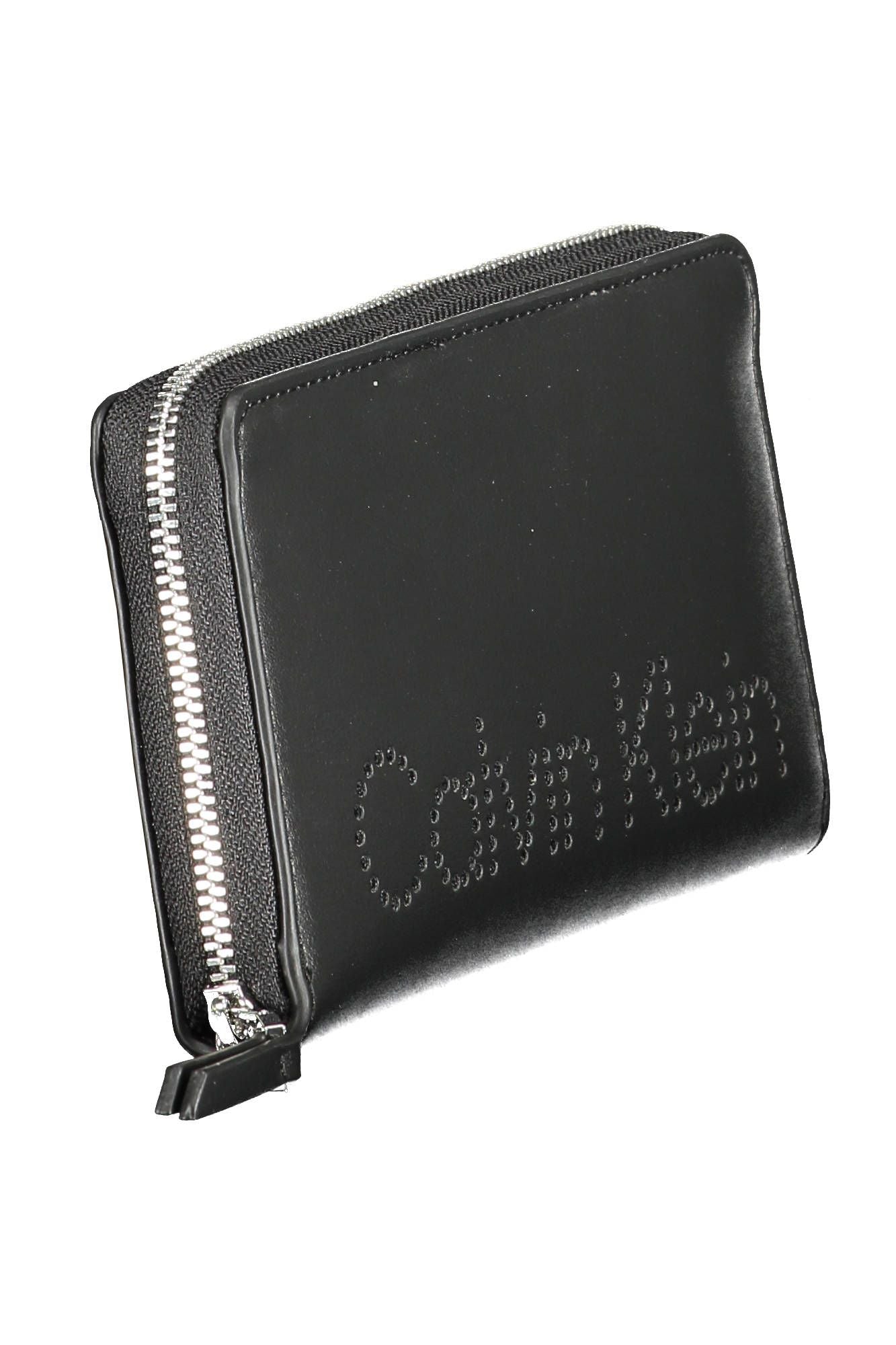 Sleek RFID-Safe Black Polyurethane Wallet