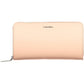 Elegant Pink Polyurethane Wallet with RFID Blocking