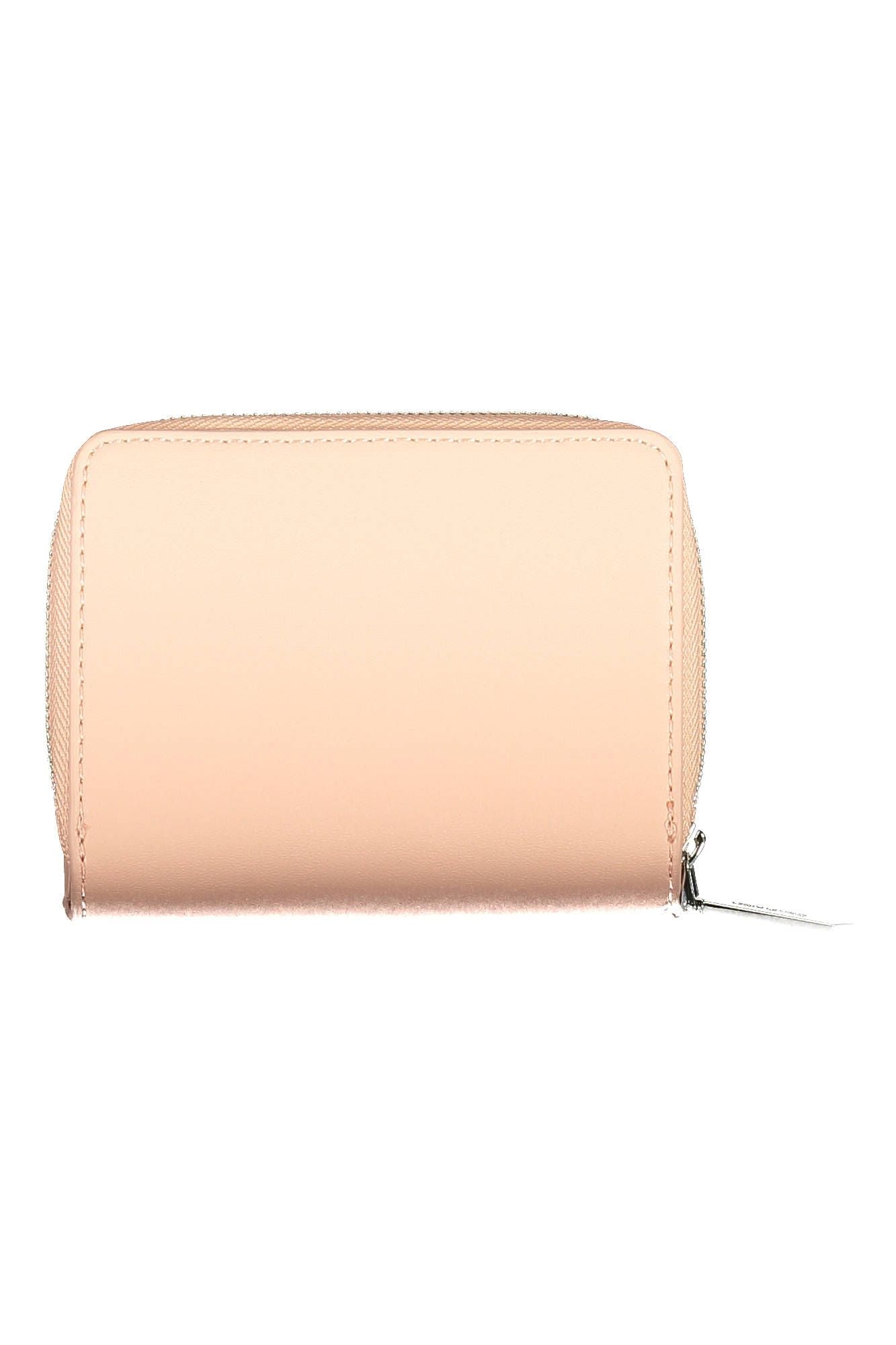 Elegant Pink Polyurethane Wallet with RFID Block