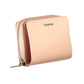 Elegant Pink Polyurethane Wallet with RFID Block
