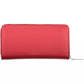 Elegant Pink Polyethylene Wallet with Secure Zip
