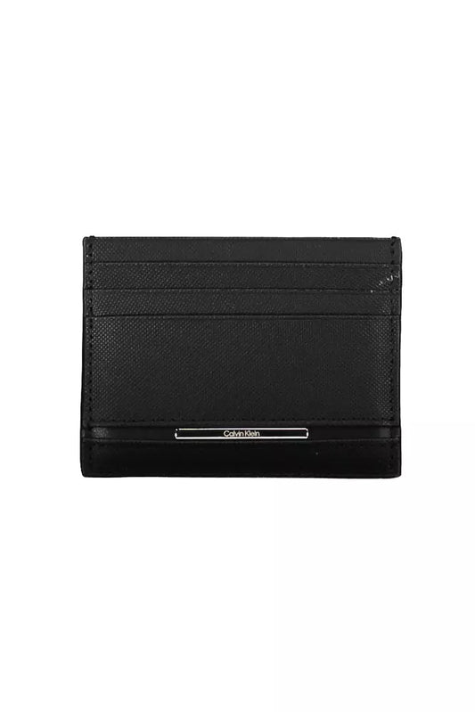 Elegant Black Leather Card Holder