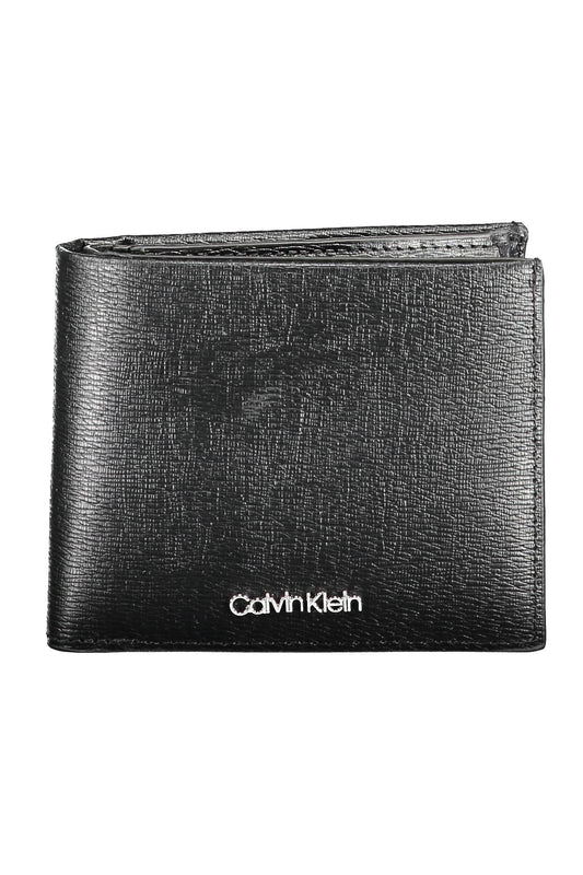 Elegant Black Leather Wallet with RFID Block