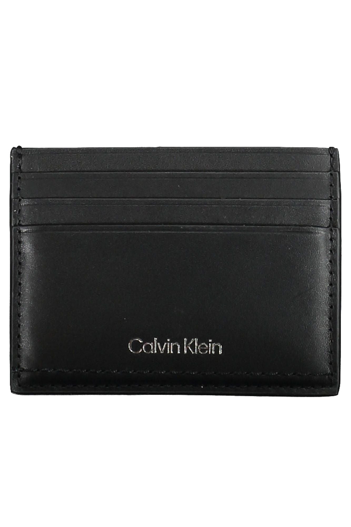 Sleek Black Leather Card Holder