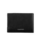 Sleek Black Leather Card Holder with Logo