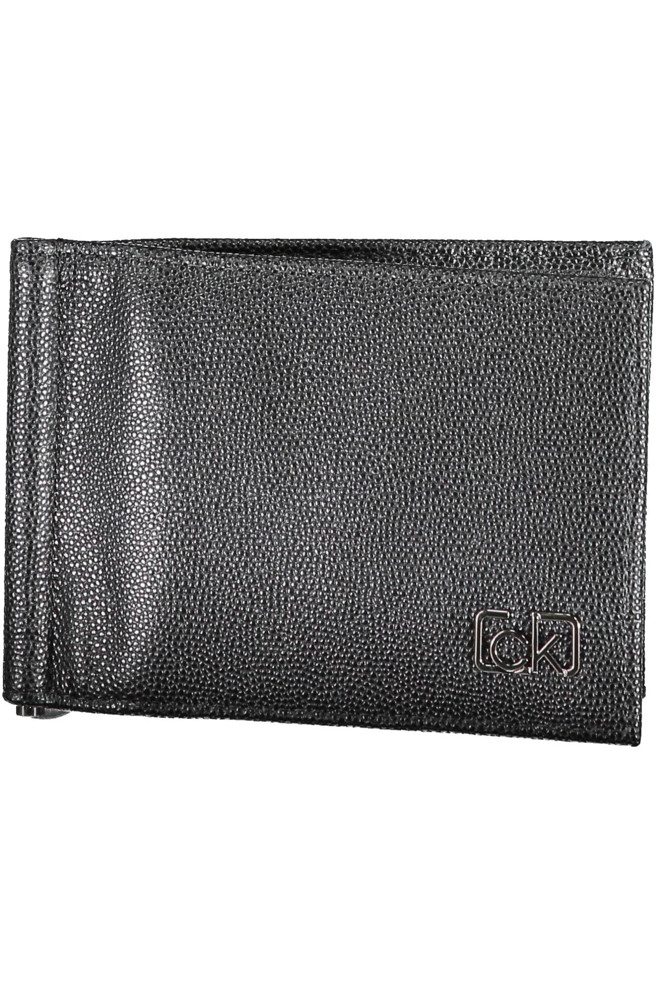 Sleek Black Polyurethane Wallet for Men