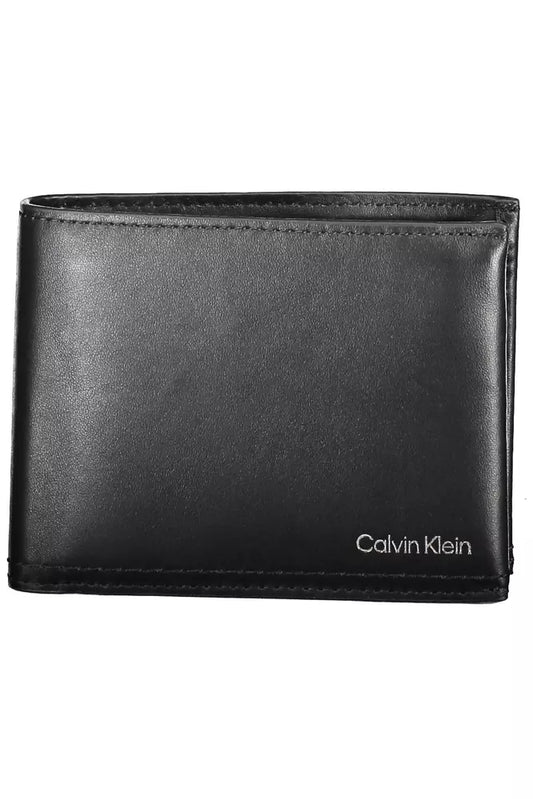 Elegant Black Leather Bi-Fold Wallet