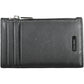 Sleek Leather Card Holder with Zip Pocket