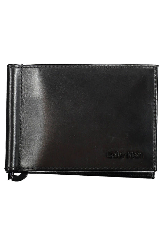 Sleek Black Leather RFID Wallet