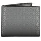 Sleek Black Polyurethane Wallet with RFID Block