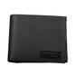 Sleek Black Leather Wallet with Double Card Spaces