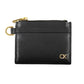 Sleek Leather Card Holder with Contrast Details