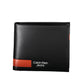 Elegant Black Leather Wallet with Contrasting Details