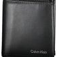 Sleek Black Leather Wallet with RFID Blocker