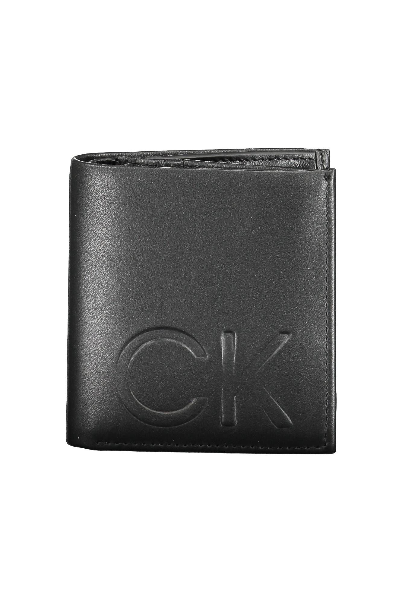 Sleek Black Leather Wallet with RFID Block