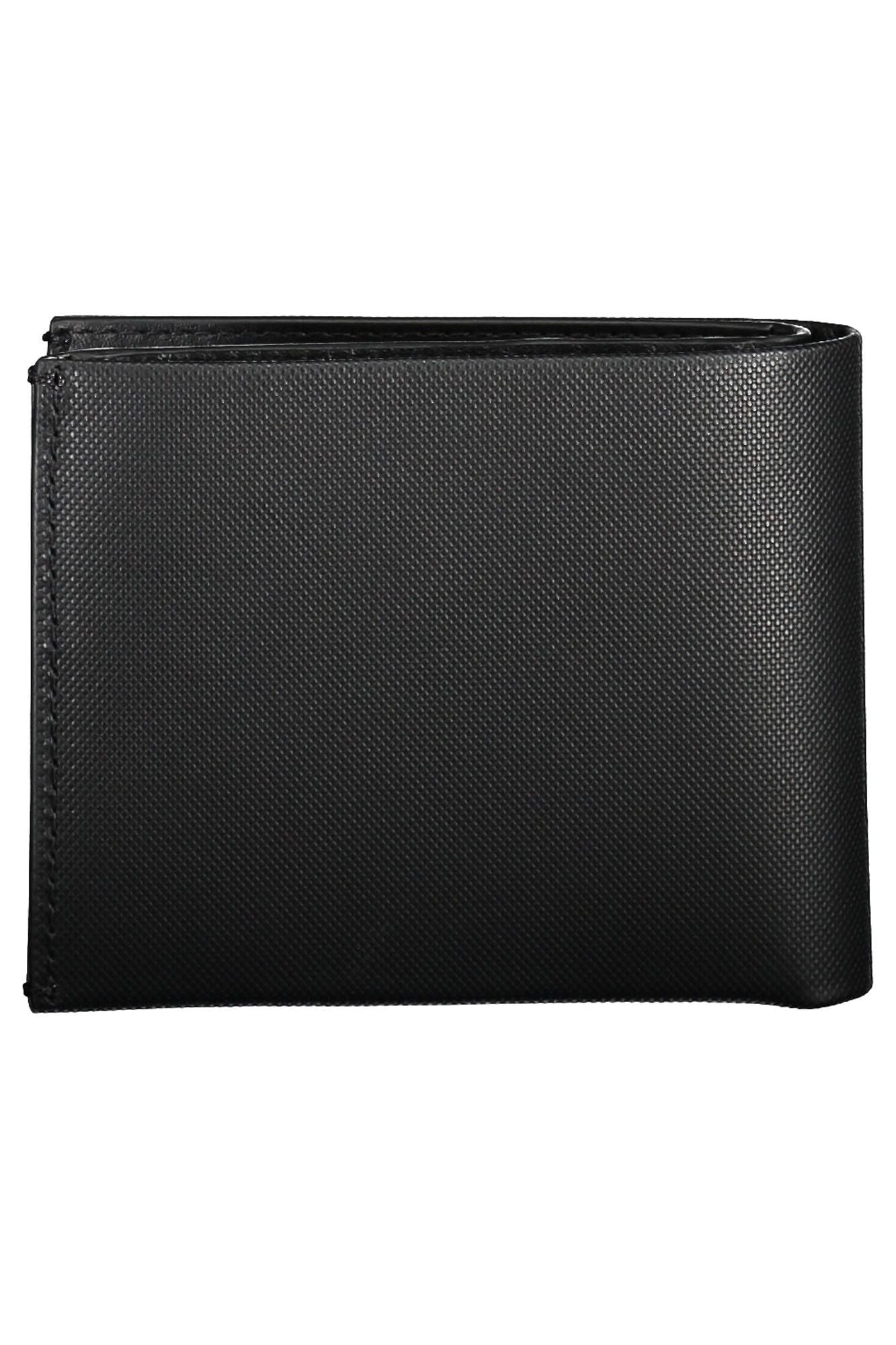 Sleek Black Leather Wallet with RFID Blocker