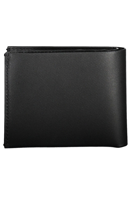 Sleek Black Leather Wallet with RFID Blocker