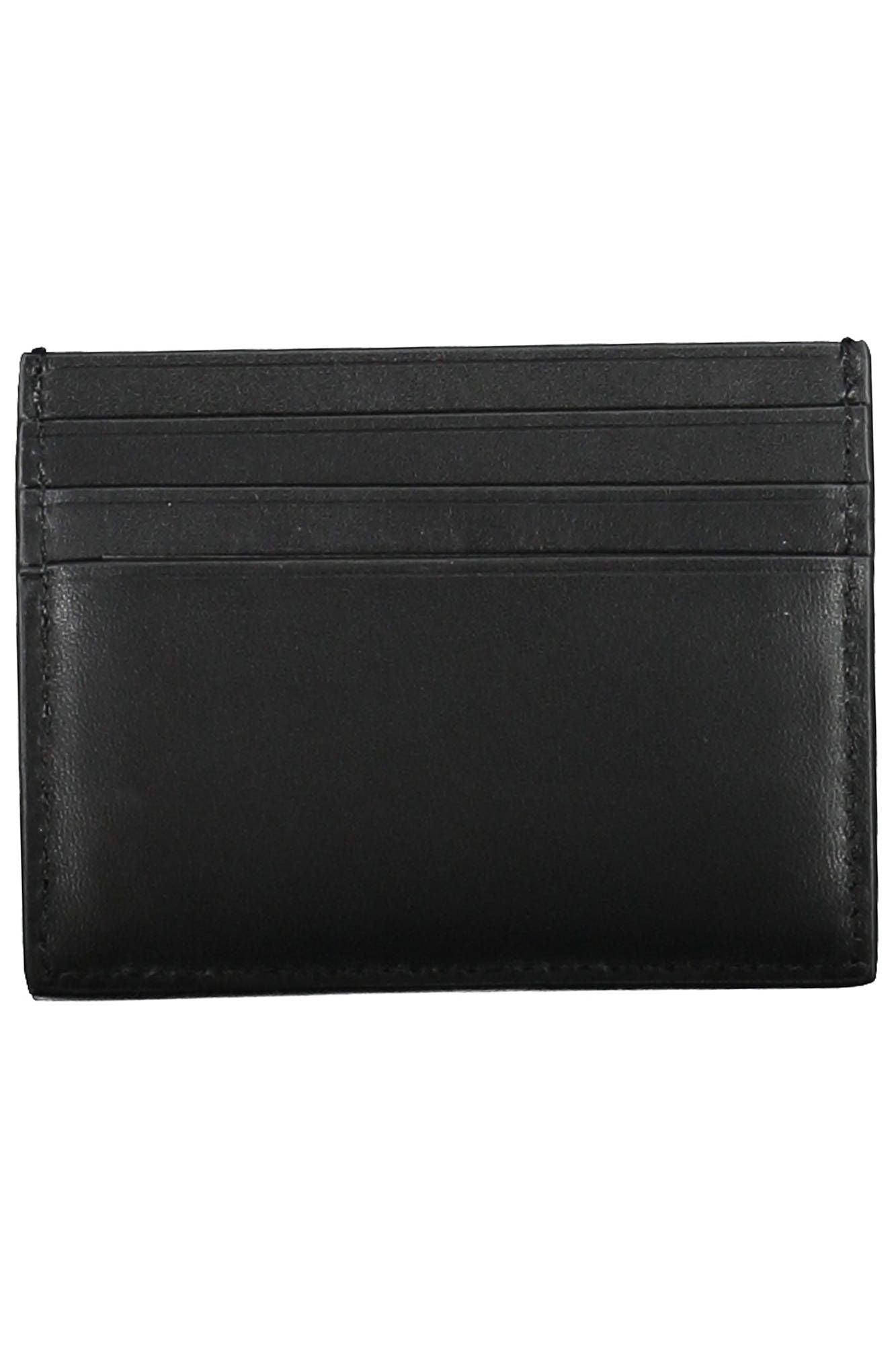 Sleek Black Leather Card Holder