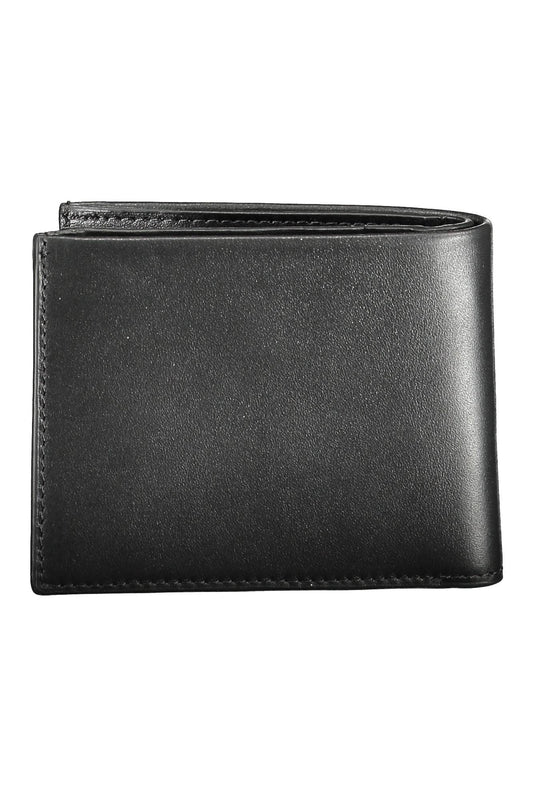 Elegant Black Leather Bifold Wallet