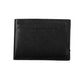 Sleek Black Leather Card Holder with Logo