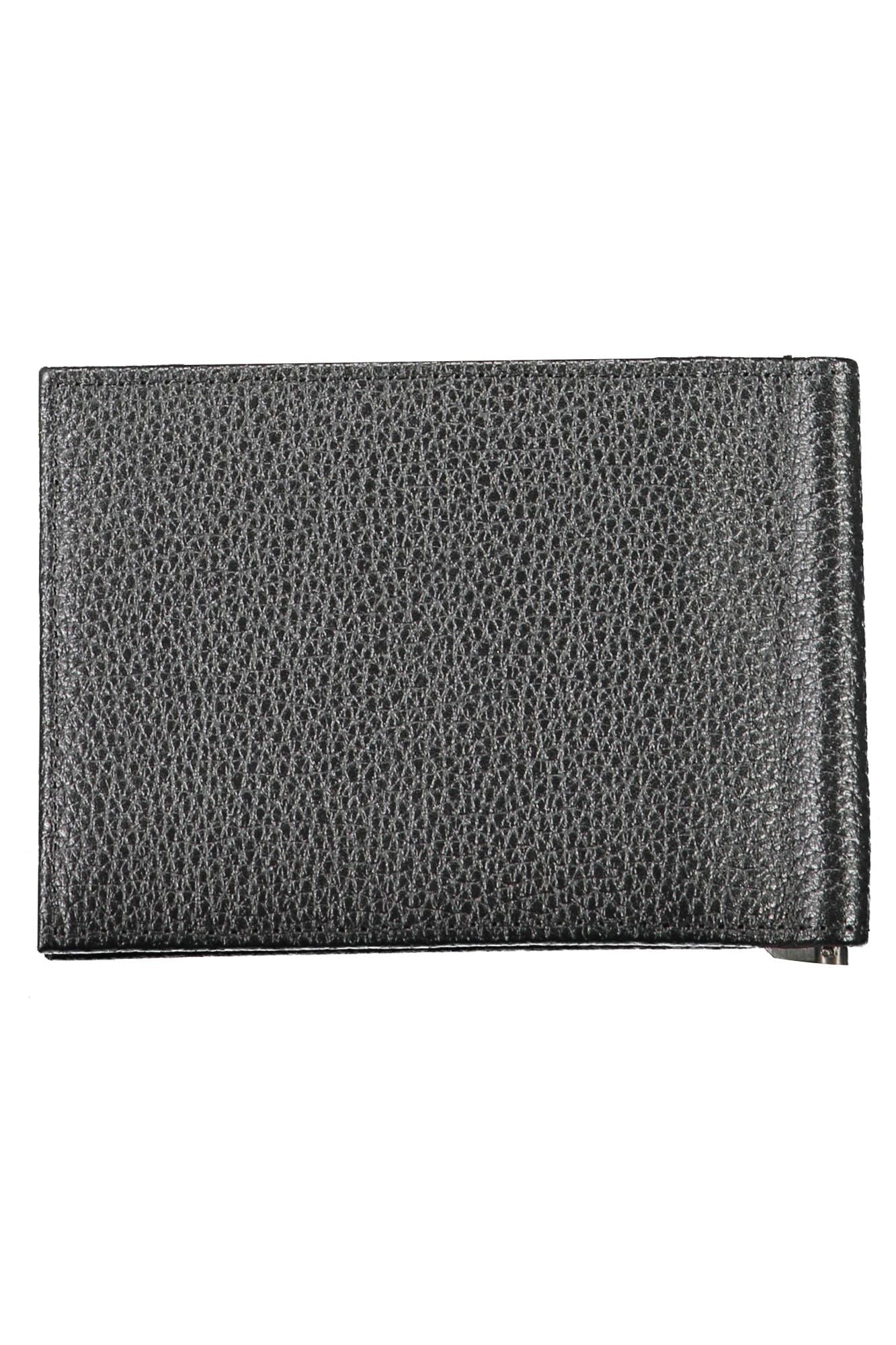 Sleek Black Leather RFID Wallet