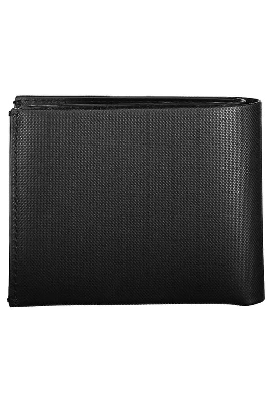 Sleek Black Leather Wallet with RFID Blocker