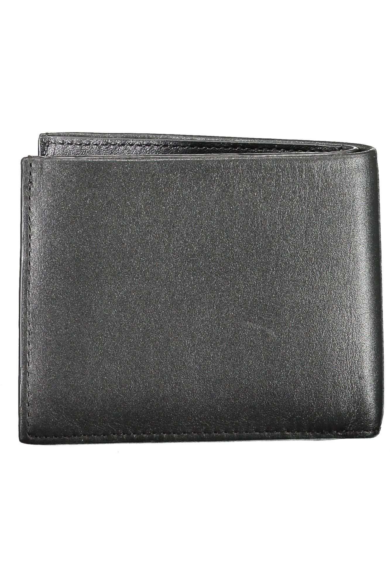 Sleek Black Leather RFID Wallet