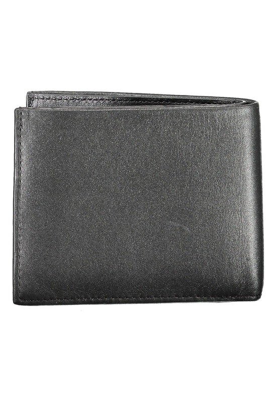 Sleek Black Leather RFID Wallet